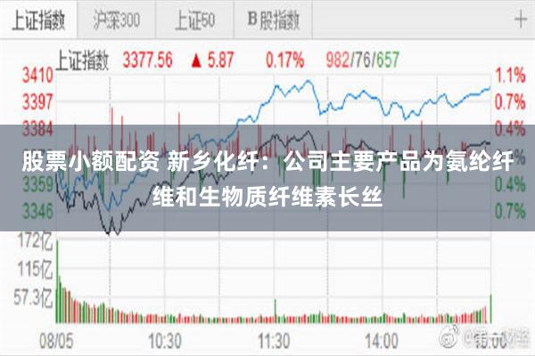 股票小额配资 新乡化纤：公司主要产品为氨纶纤维和生物质纤维素长丝