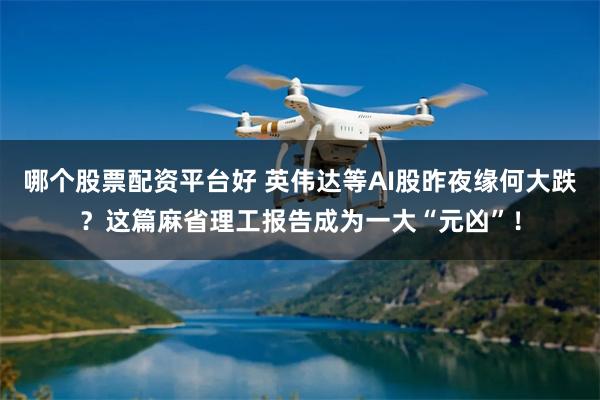 哪个股票配资平台好 英伟达等AI股昨夜缘何大跌？这篇麻省理工报告成为一大“元凶”！
